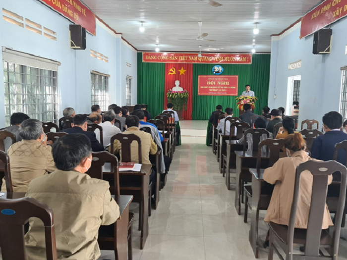 Đảng ủy thị trấn Ea Drăng tổ chức hội nghị  ban chấp hành đảng bộ thị trấn (mở rộng) lần thứ 8 năm 2021